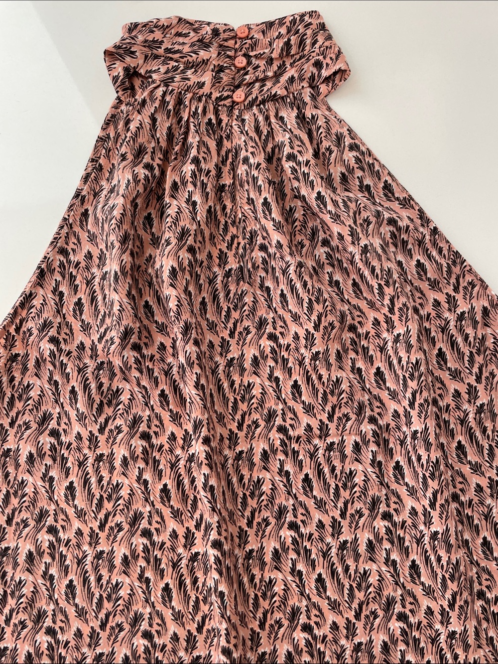 Joie Pink and Black Printed Halter Blouse • XS - Picture 6 of 12